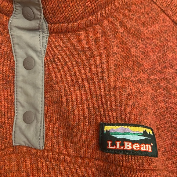 L.L. Bean Quarter Button Sweater - Picture 2 of 7